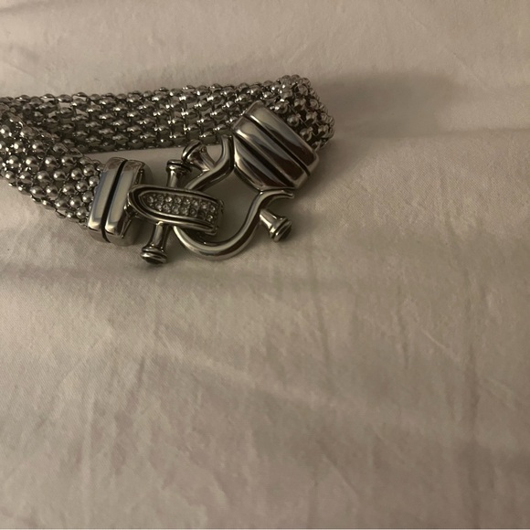 Bengal bracelet with hock inlaid with small black ston. In good condition - Picture 7 of 9